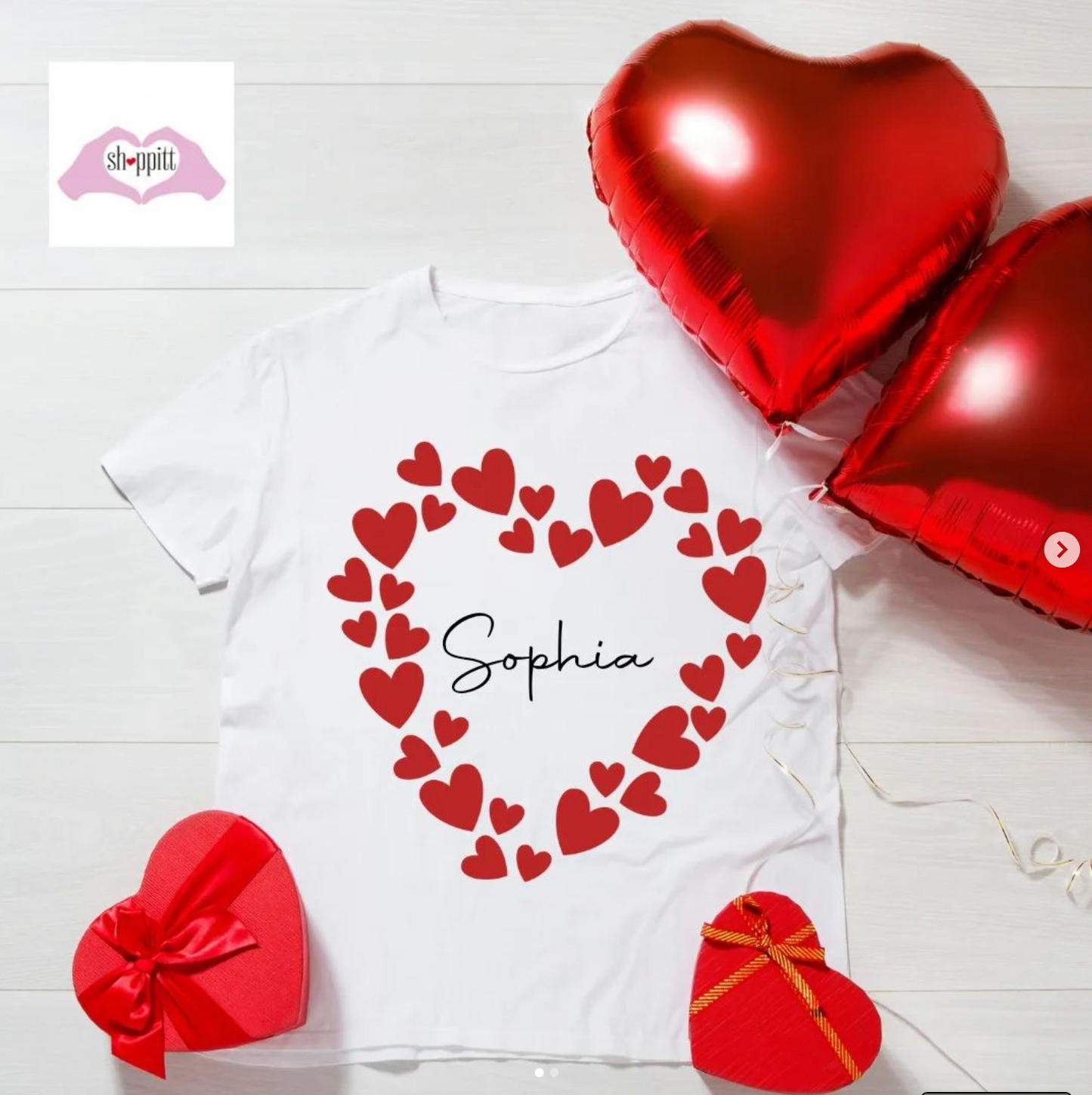 Valentine's Hearts Kid's T-shirt
