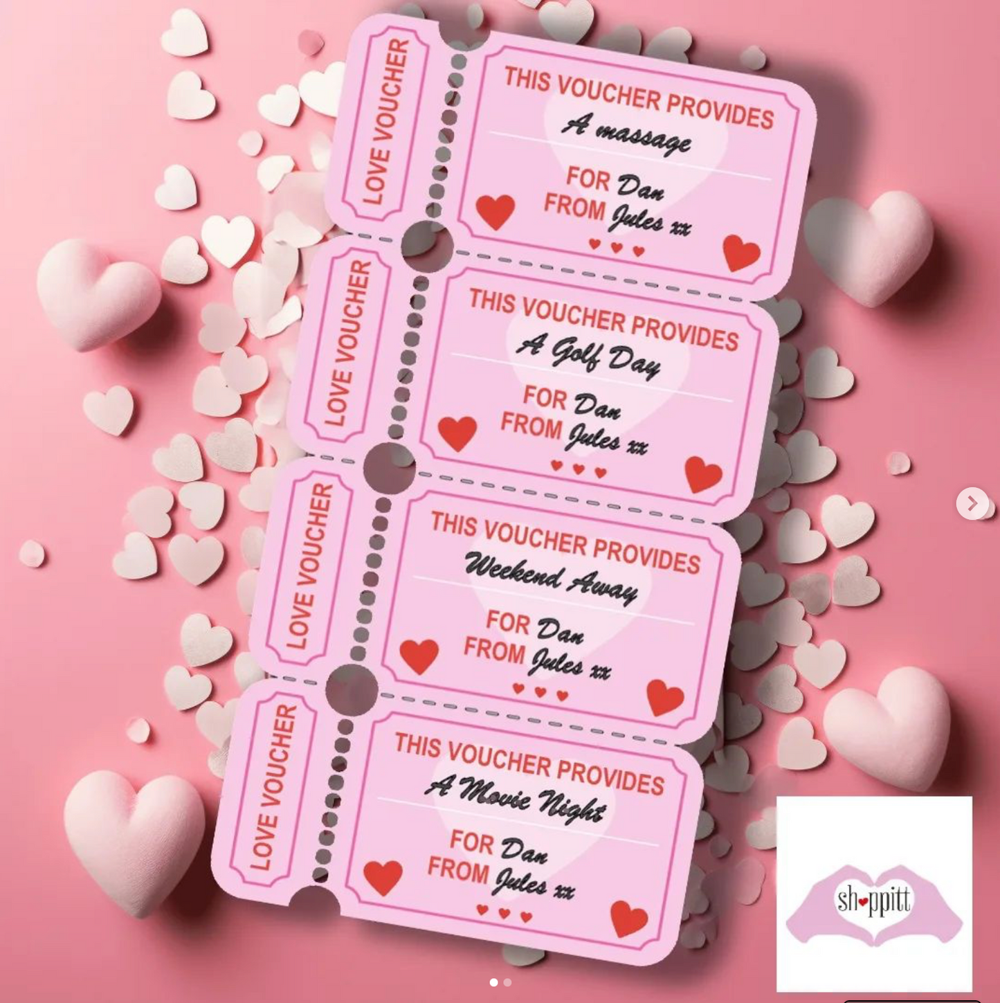 Valentine's Love Vouchers