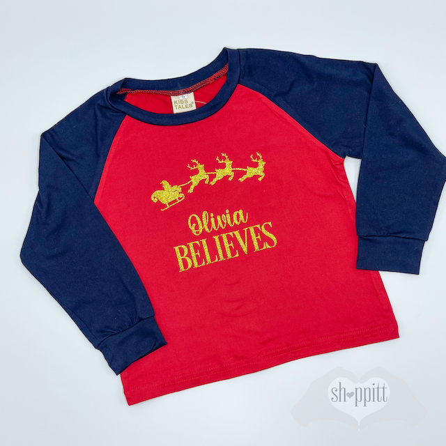 Kids Christmas Pyjamas - Believe