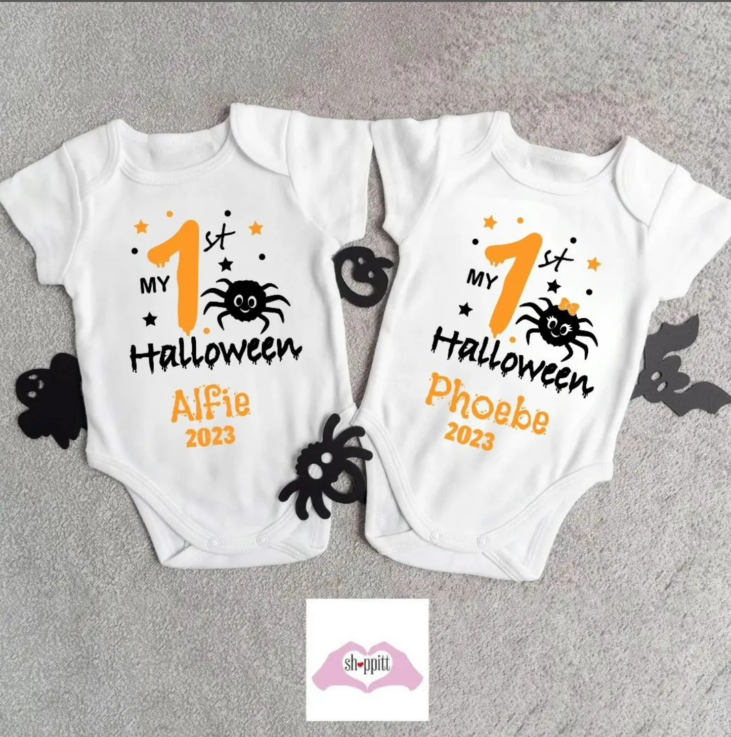First Halloween Baby Vest