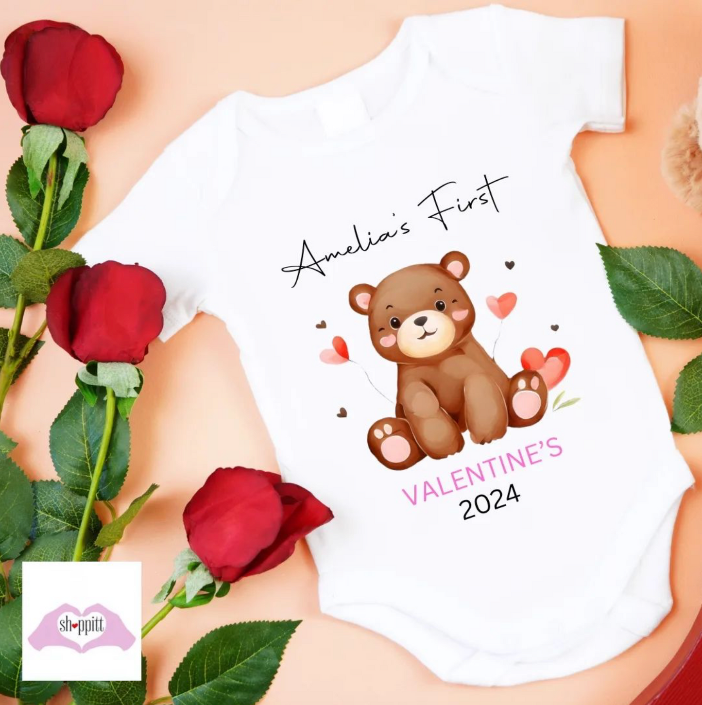 Valentine's Day Baby Vest