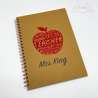 Teacher's Apple Personalised Notebook
